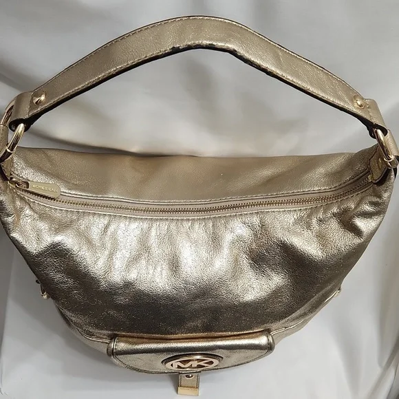 MICHAEL Michael Kors Gold Shoulder Bag - Picture 3 of 16